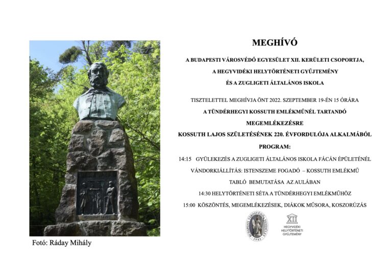 Megemlékezés Kossuth Lajos születésének 220. évfordulója alkalmából