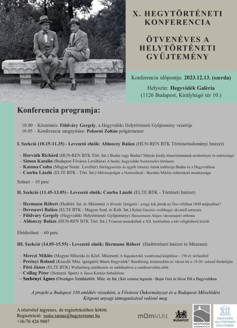 X. Hegytörténeti konferencia